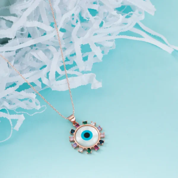 Jellyfish Evil Eye Women's chain And Pedant