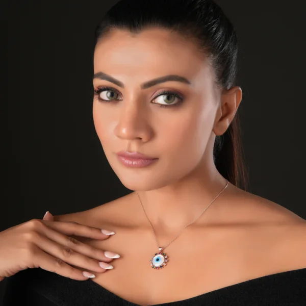 Jellyfish Evil Eye Women's chain And Pedant